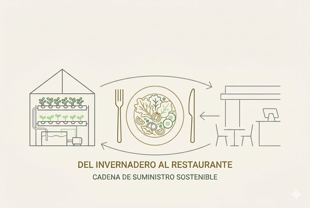 Provisión de cultivos hidropónicos para gastronomía
